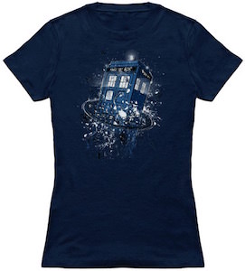 Doctor Who T-Shirt with The Tardis breaking time