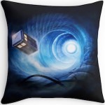 Doctor Who Tardis In A Vortex Throw Pillow