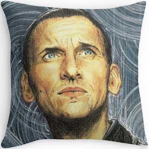 9th Doctor Throw Pillow