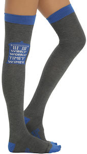 Wibbly Wobbly Timey Wimey Tardis Socks