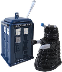 Doctor Who Dalek And Tardis Sugar And Cream Set
