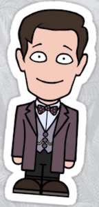 Dr. Who 11th Doctor Die Cut Sticker