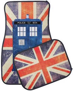 Doctor Who Union Jack And The Tardis Car Floor Mats