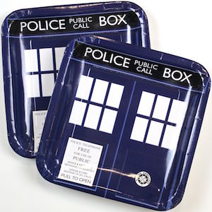 Doctor Who Tardis Paper Plates for sale