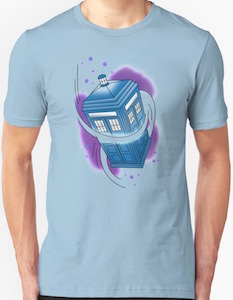 The Tardis Swooping In T-Shirt