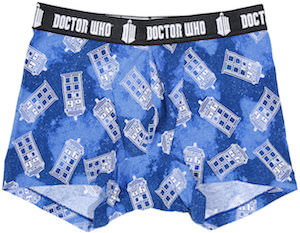 Doctor Who Tardis Galaxy Boxer Shorts