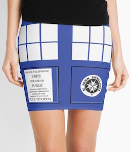 Tardis Doors Women’s Skirt
