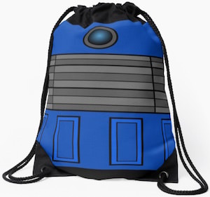 Blue Dalek Drawstring Backpack