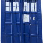 Doctor Who Tardis Doors Shower Curtain