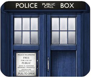 Doctor Who Tardis Doors Mousepad