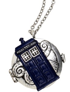 Dr Who Tardis Compass Necklace