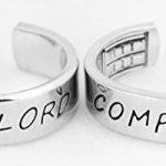 Time Lord And Companion Ring Set With Tardis On The Inside