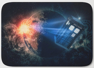 Doctor Who Tardis And A Planet Bath Mat
