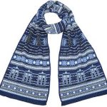 Doctor Who Tardis and Dalek winter scarf