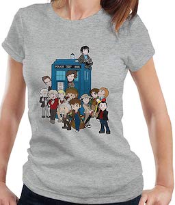 A Comical Doctor And The Tardis T-Shirt