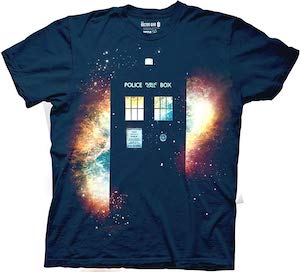 Doctor Who The Galaxy And The Tardis T-Shirt