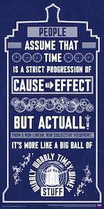 Doctor Who Wibbly Wobbly Timey Wimey Poster