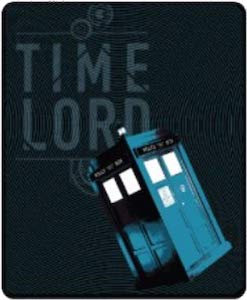 Time Lord And The Tardis Throw Blanket
