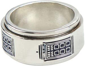 Doctor Who Tardis Ring That Spins