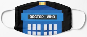 Doctor Who Top Of The Tardis Face Mask