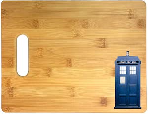 Doctor Who Tardis Bamboo Cutting Board