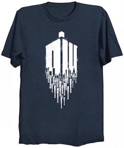 Sonic Screwdriver Dripping From The Logo T-Shirt